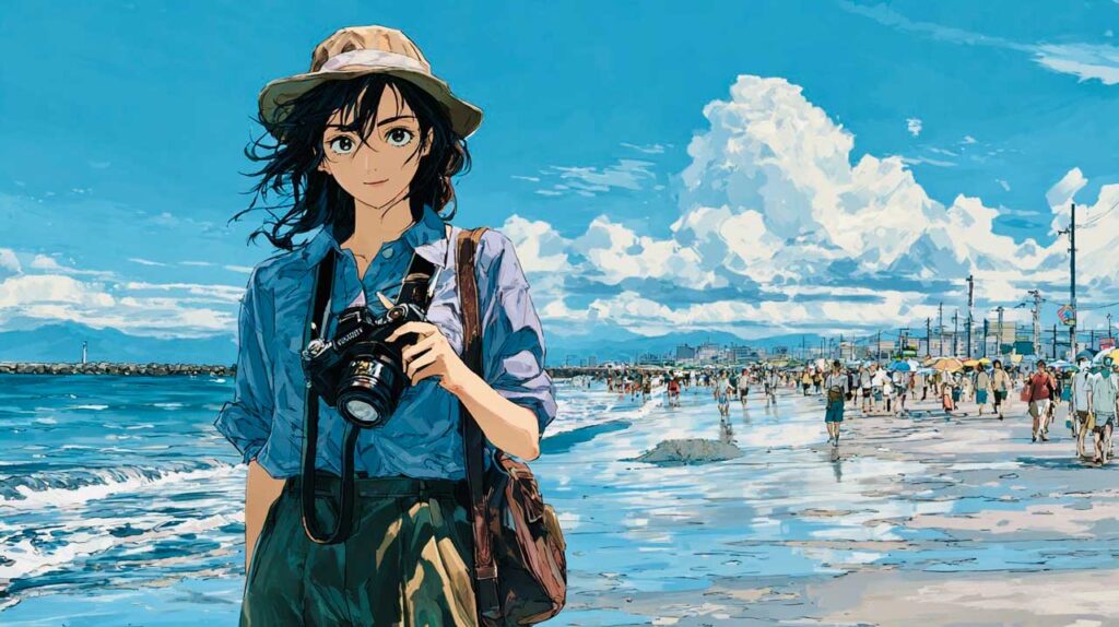 浮気調査をする探偵