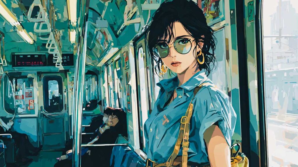 浮気調査をする探偵