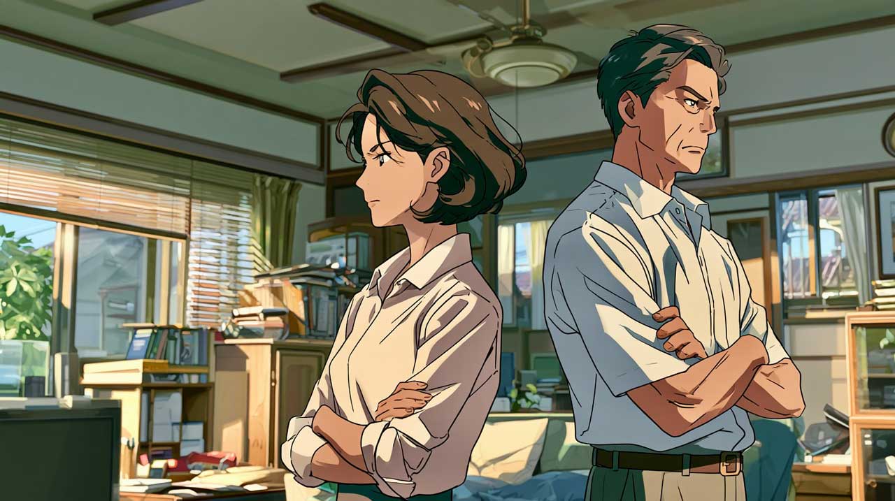 喧嘩をする20年目の夫婦
