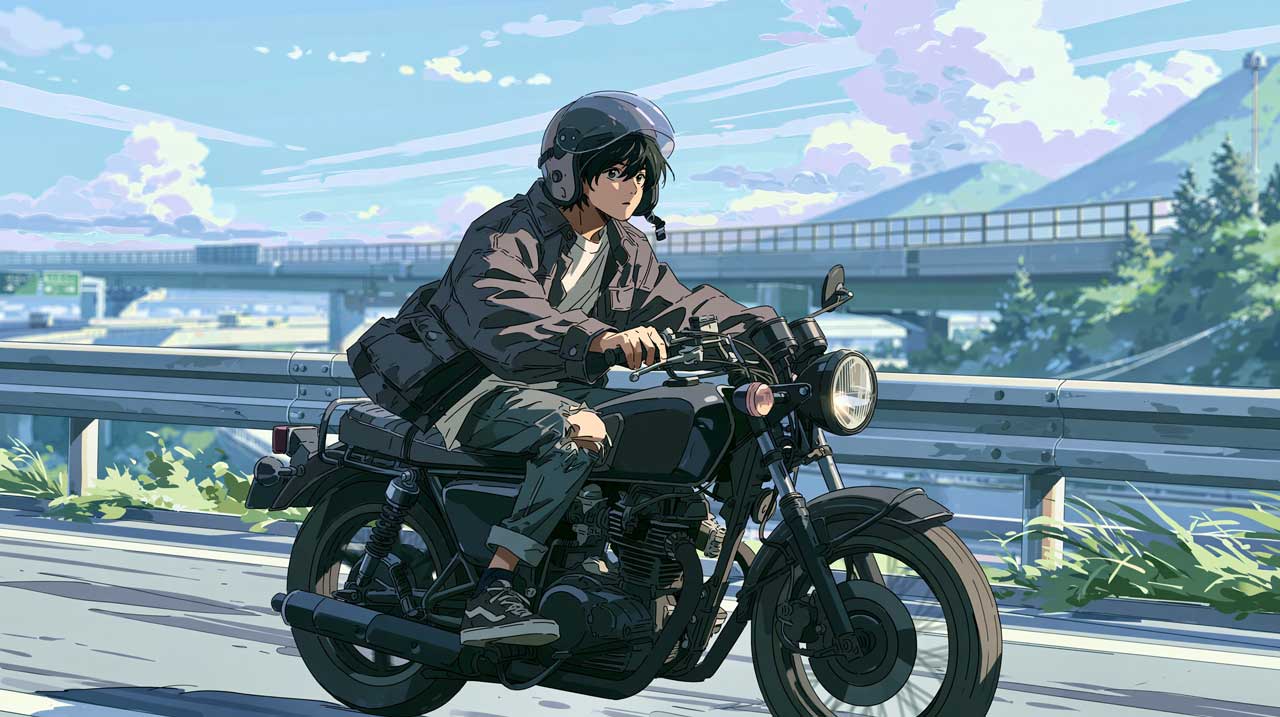 バイク尾行で浮気調査をするみらい探偵社®︎の調査員