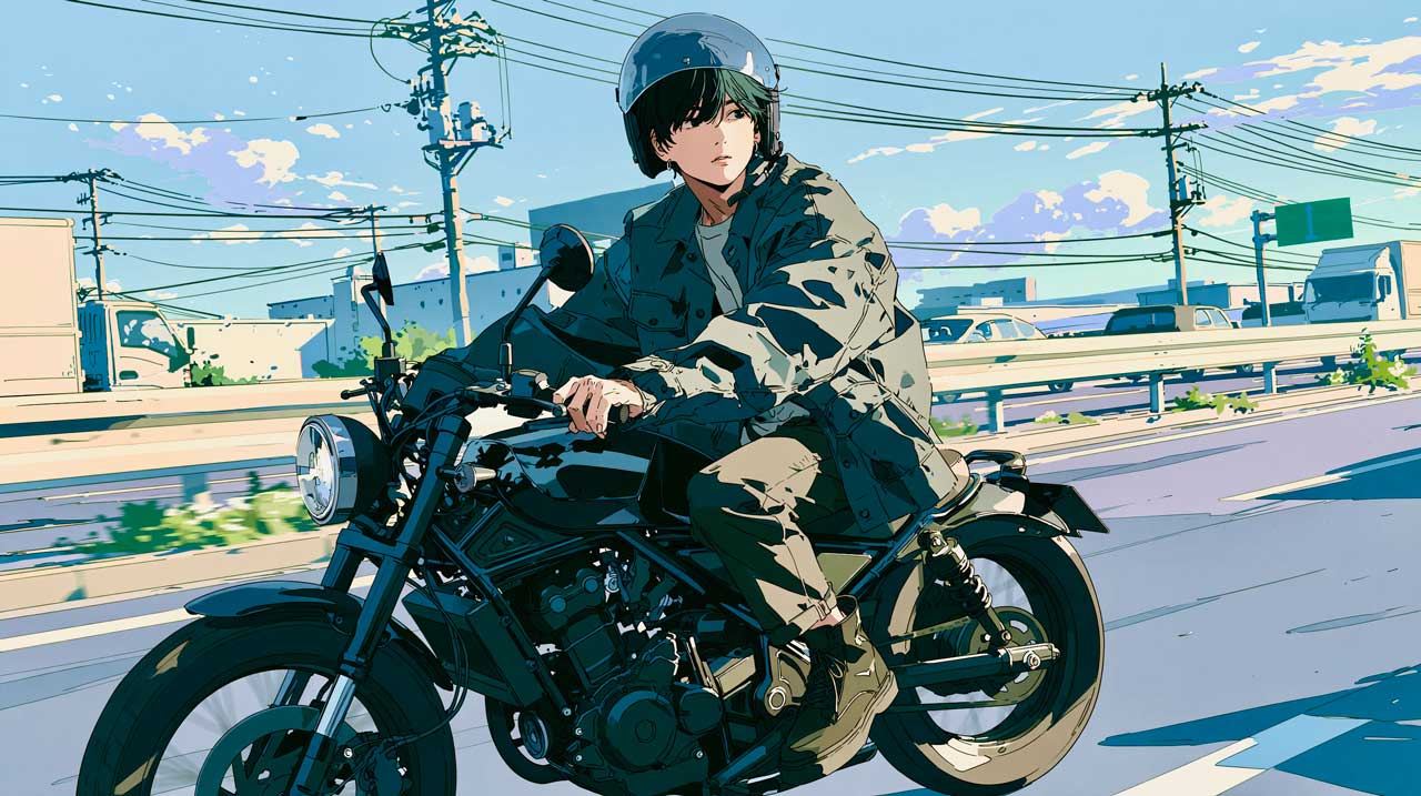 バイク尾行で浮気調査をするみらい探偵社®︎の調査員