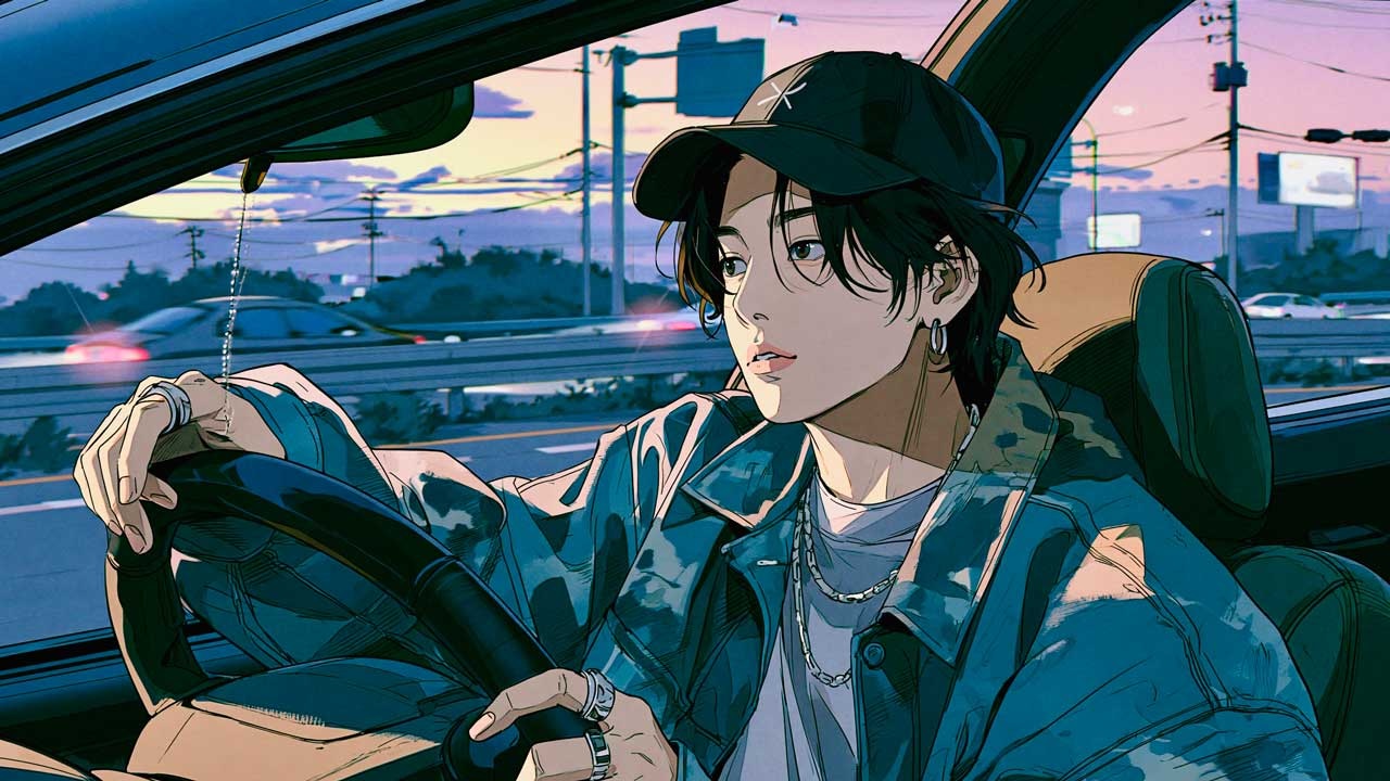 車尾行で浮気調査をする探偵