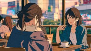 浮気相手と慰謝料請求の示談交渉をする女性